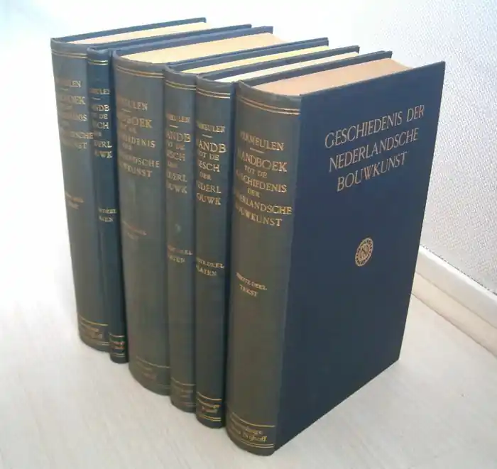 Lage Prijs Handboek tot de Geschiedenis Der Nederlandsche Bouwkunst - 6 delen samen - F.A.J. Vermeulen