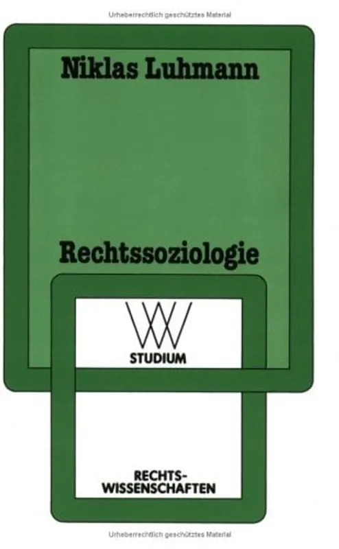 Uitverkoop Rechtssoziologie - Luhmann, Niklas
