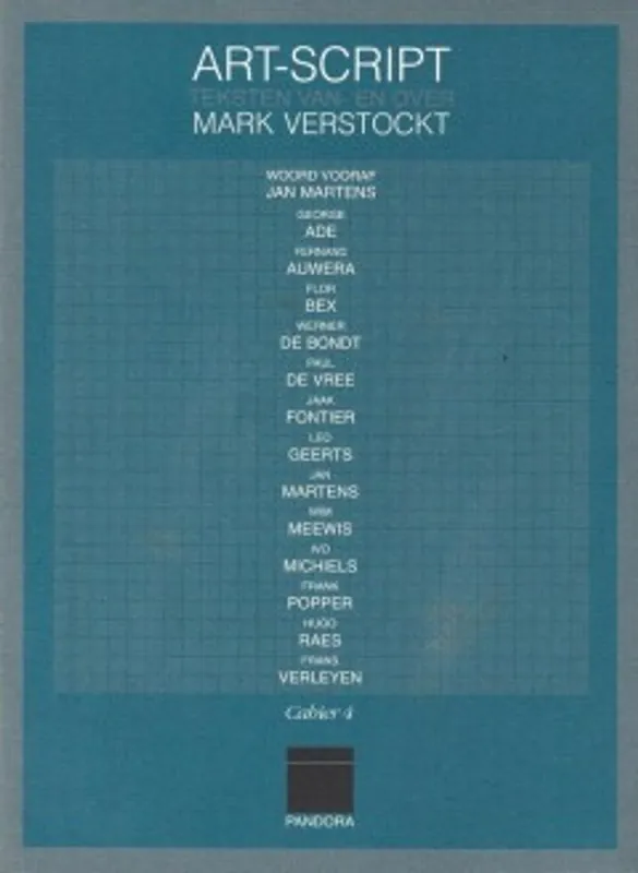 Exclusieve Aanbieding Art-script - M. Verstockt