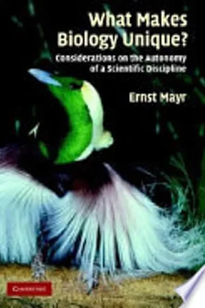 What Makes Biology Unique? - Ernst Mayr Superprijs