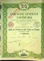 Beperkte Voorraad Share, Compagnie Generale D'Outre-Mer 1924 - Collective