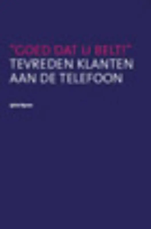 Goed dat u belt - S. Reynen Laatste Versie