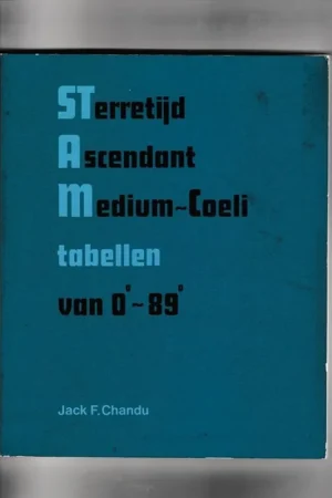 Sterretyd ascendant medium coeli-tabel. - F. Chandu Jack Snelle Levering